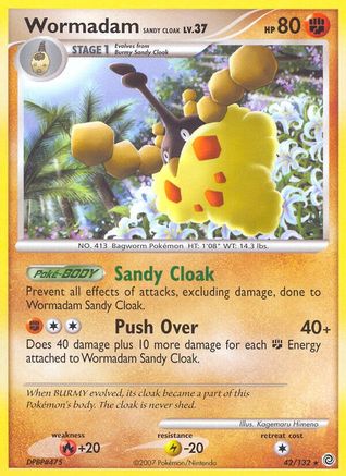 [PKM] Wormadam Sandy Cloak (42/132) [Diamond & Pearl: Secret Wonders]