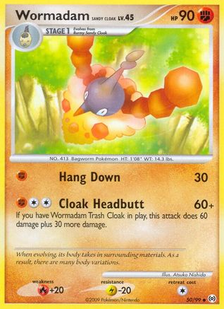 [PKM-C] Wormadam Sandy Cloak (50/99) [Platinum: Arceus]