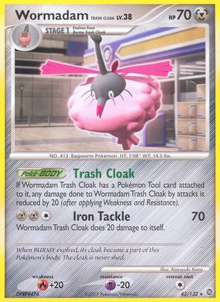 [PKM] Wormadam Trash Cloak (43/132) [Diamond & Pearl: Secret Wonders]