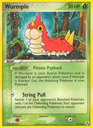 [PKM-C] Wurmple (70/92) (Stamped) [EX: Legend Maker]