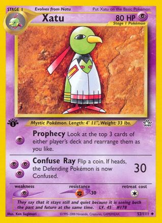 [PKM] Xatu (52/111) [Neo Genesis 1st Edition]