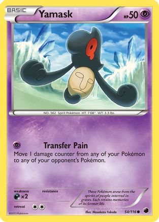 [PKM] Yamask (54/116) [Black & White: Plasma Freeze]
