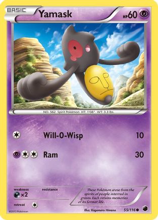 [PKM] Yamask (55/116) [Black & White: Plasma Freeze]