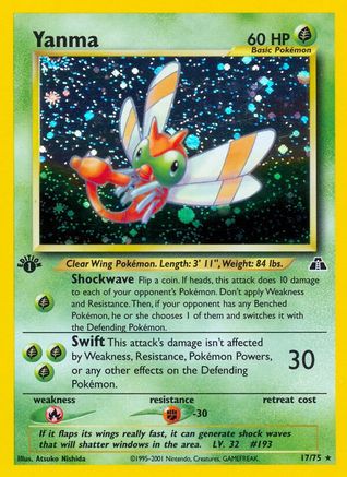 [PKM] Yanma (17/75) [Neo Discovery Unlimited]
