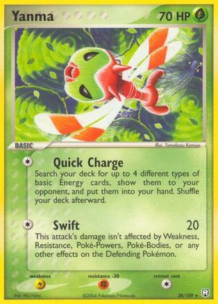 [PKM] Yanma (28/109) (Stamped) [EX: Team Rocket Returns]