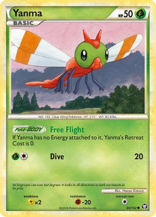 [PKM] Yanma (84/102) [HeartGold & SoulSilver: Triumphant]