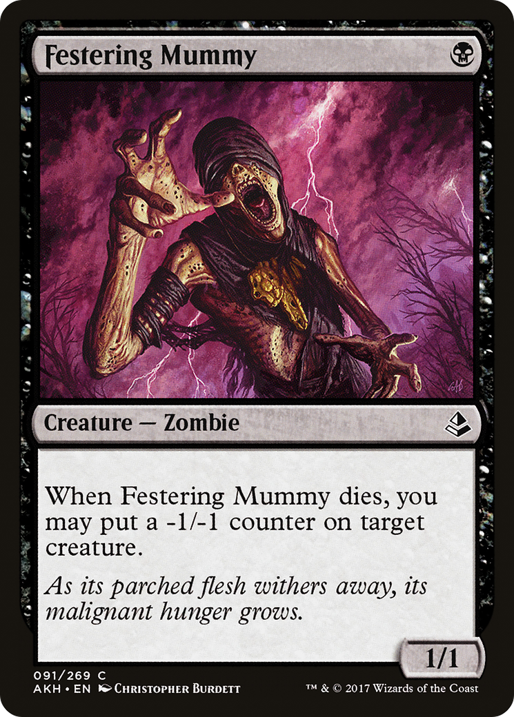 {C} Festering Mummy [Amonkhet][AKH 091]