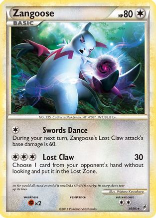 [PKM-R] Zangoose (39/95) [HeartGold & SoulSilver: Call of Legends]