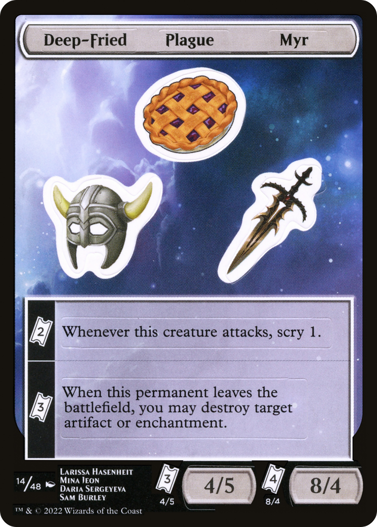 {C} Deep-Fried Plague Myr [Unfinity Stickers][SUNF 014]