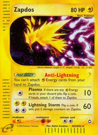 [PKM-R] Zapdos (H32/H32) [Aquapolis]