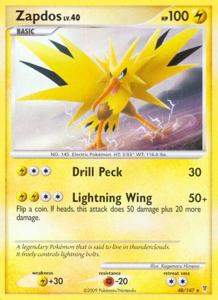 [PKM-R] Zapdos (48/147) [Platinum: Supreme Victors]
