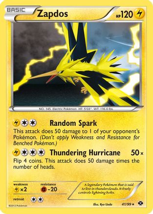 [PKM-R] Zapdos (41/99) [Black & White: Next Destinies]