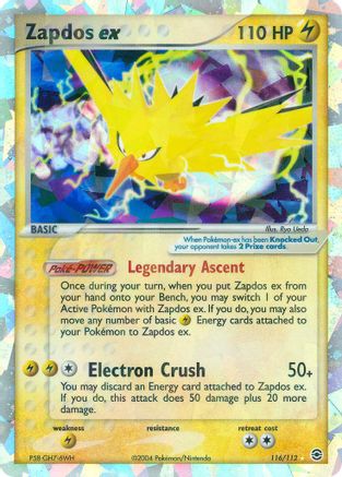 [PKM] Zapdos ex (116/112) [EX: FireRed & LeafGreen]