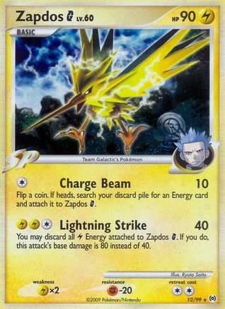 [PKM] Zapdos G (12/99) [Platinum: Arceus]