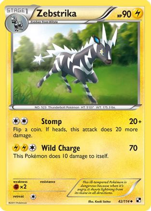 [PKM] Zebstrika (42/114) [Black & White: Base Set]
