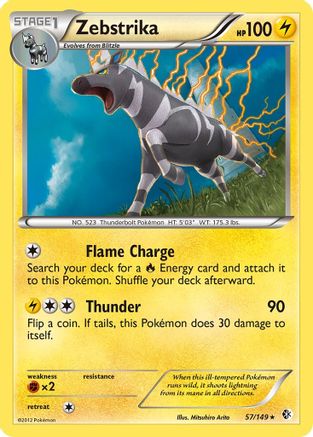 [PKM] Zebstrika (57/149) [Black & White: Boundaries Crossed]