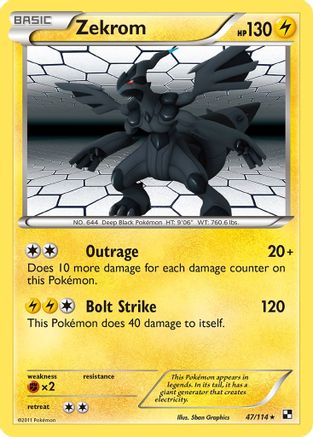 [PKM] Zekrom (47/114) [Black & White: Base Set]