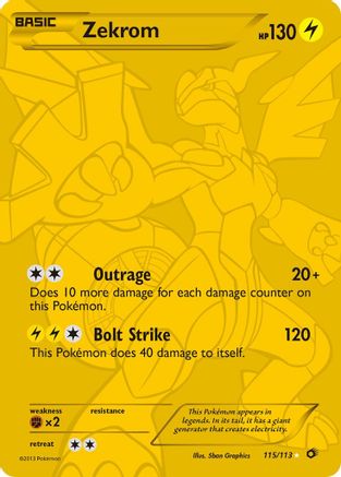 [PKM-R] Zekrom (115/113) [Black & White: Legendary Treasures]