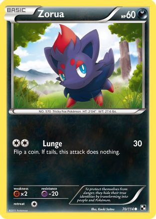 [PKM] Zorua (70/114) [Black & White: Base Set]