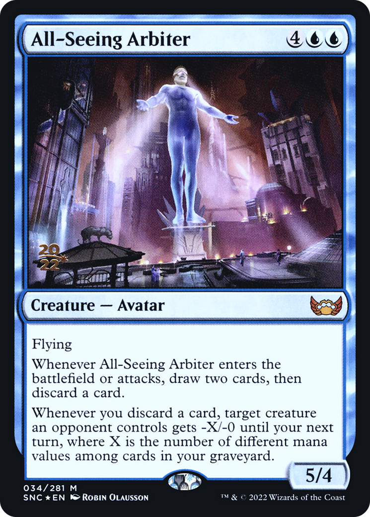{R} All-Seeing Arbiter [Streets of New Capenna Prerelease Promos][PR SNC 034]