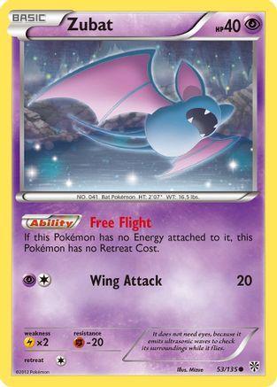 [PKM] Zubat (53/135) [Black & White: Plasma Storm]