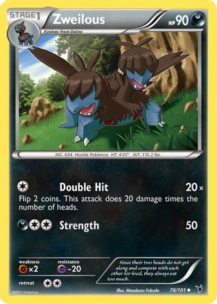 [PKM] Zweilous (78/101) [Black & White: Noble Victories]