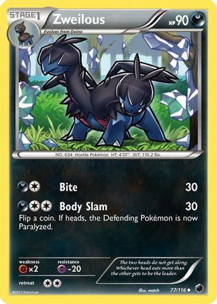 [PKM] Zweilous (77/116) [Black & White: Plasma Freeze]
