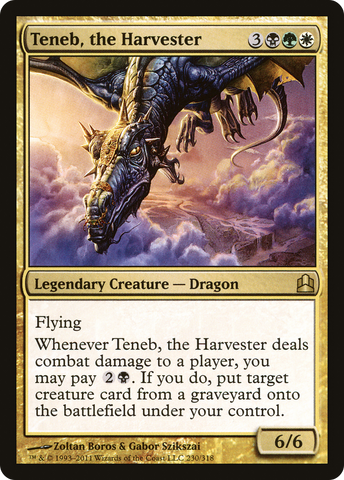 {R} Teneb, the Harvester [Commander 2011][CMD 230]