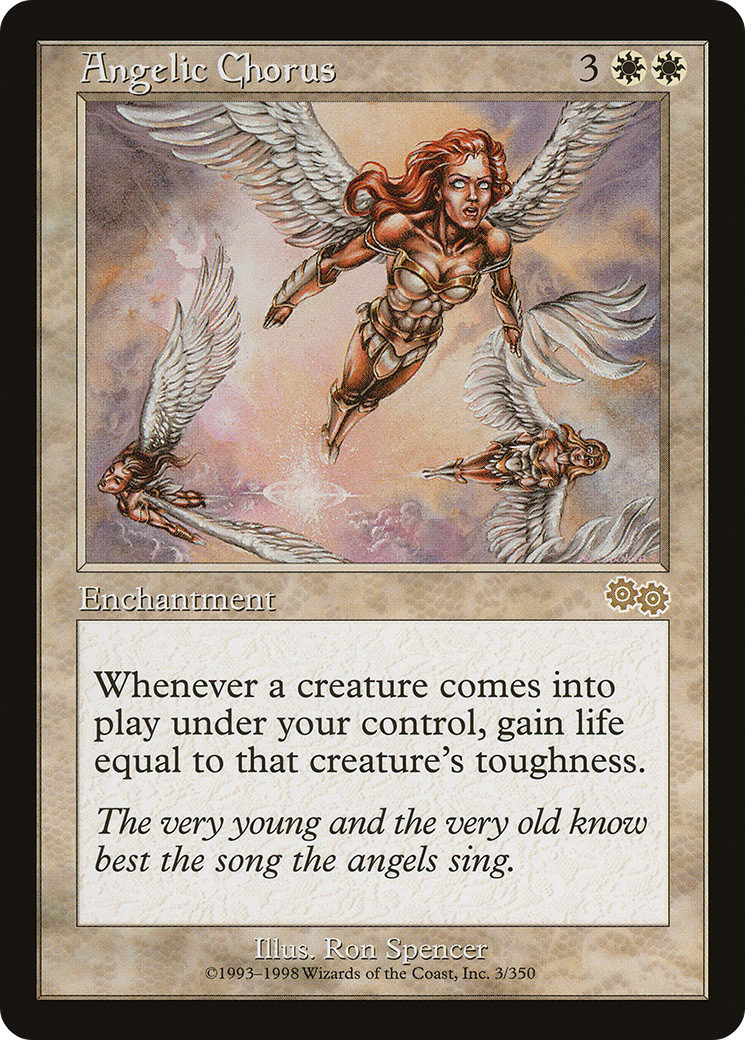 {R} Angelic Chorus [Urza's Saga][USG 003] - Misty Mountain Games