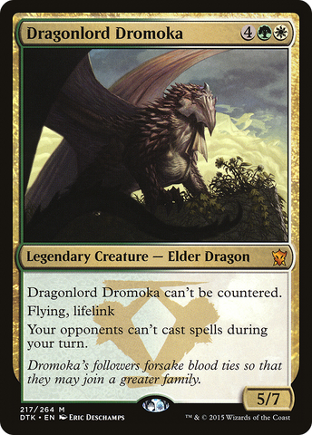 {R} Dragonlord Dromoka [Dragons of Tarkir][DTK 217]