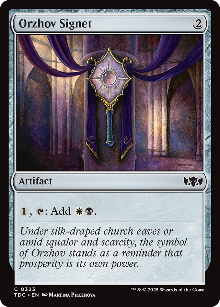 {C} Orzhov Signet [Tarkir: Dragonstorm Commander][TDC 323]