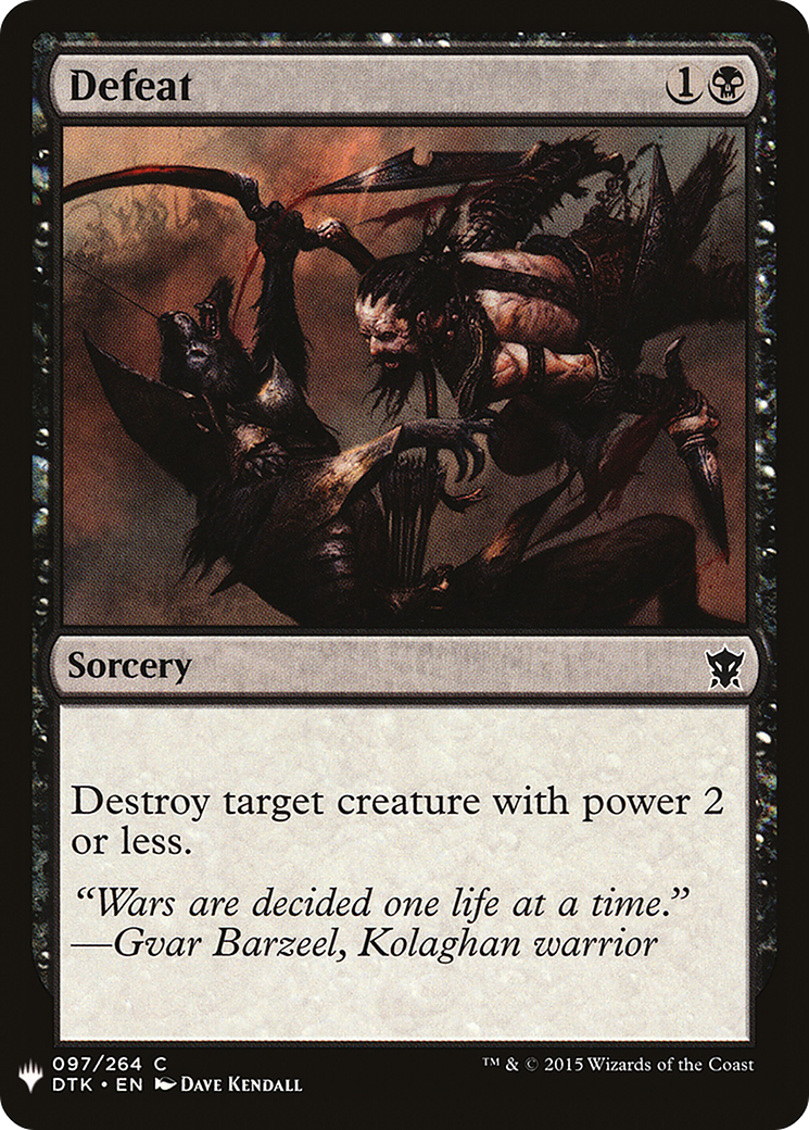 {C} Defeat [Mystery Booster][LS DTK 097]