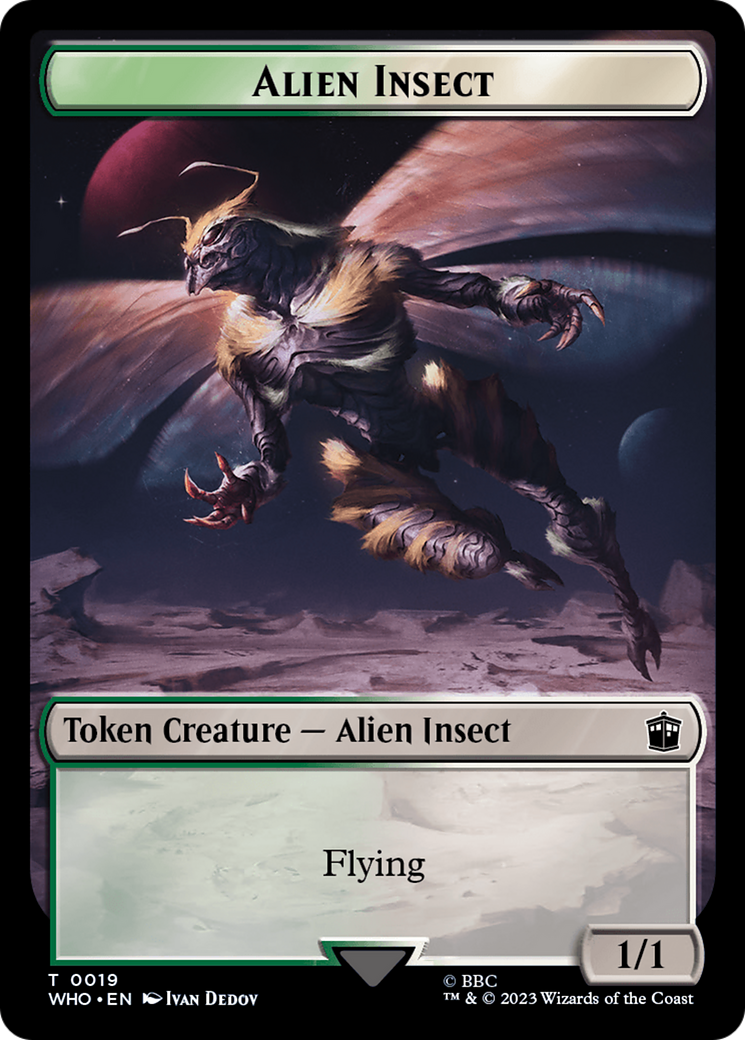 {T} Dalek // Alien Insect Double-Sided Token [Doctor Who Tokens][TWHO 12//19]