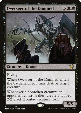 {R} Overseer of the Damned [Innistrad: Midnight Hunt Commander][MIC 127]
