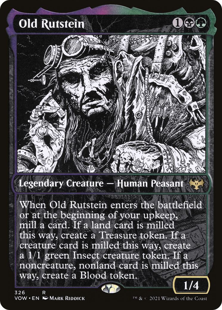 {R} Old Rutstein (Showcase Eternal Night) [Innistrad: Crimson Vow][VOW 326]