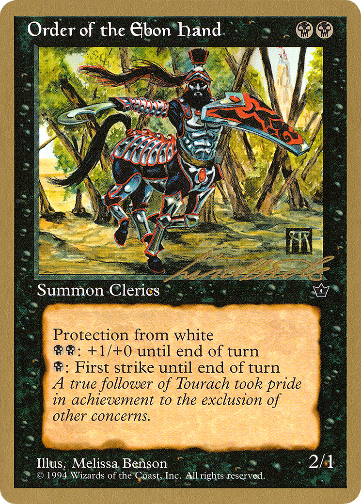 {C} Order of the Ebon Hand (Benson) (Leon Lindback) [Pro Tour Collector Set][GB PTC LL42A]