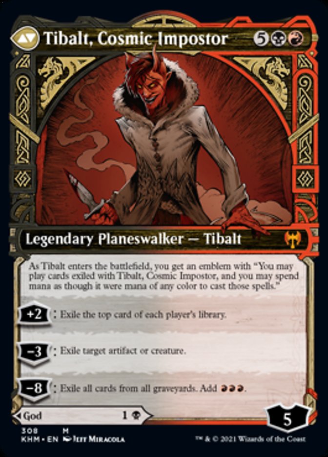 {R} Valki, God of Lies // Tibalt, Cosmic Impostor (Showcase) [Kaldheim][KHM 308]