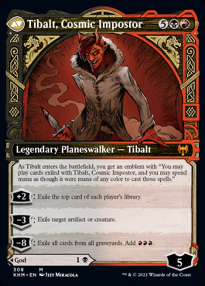 {R} Valki, God of Lies // Tibalt, Cosmic Impostor (Showcase) [Kaldheim][KHM 308]