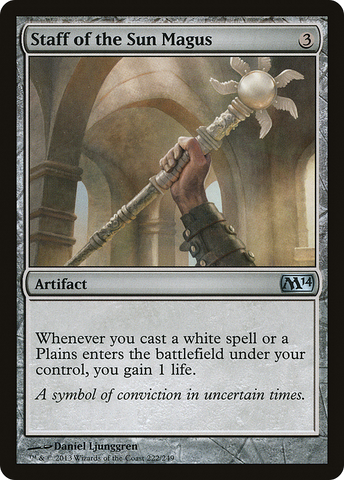 {C} Staff of the Sun Magus [Magic 2014][M14 222]