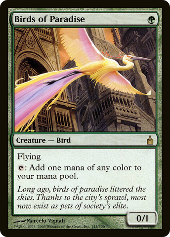 {R} Birds of Paradise [Ravnica: City of Guilds][RAV 153]