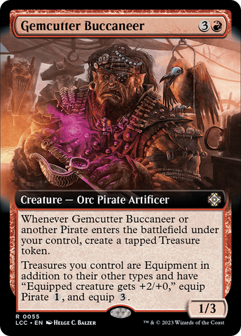 {R} Gemcutter Buccaneer (Extended Art) [The Lost Caverns of Ixalan Commander][LCC 055]