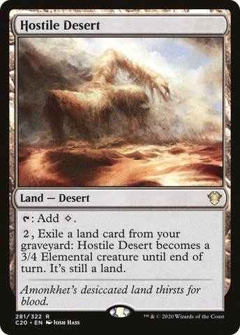 {R} Hostile Desert [Commander 2020][C20 281]