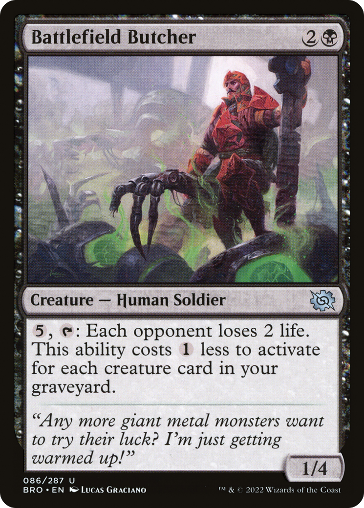 {C} Battlefield Butcher [The Brothers' War][BRO 086]