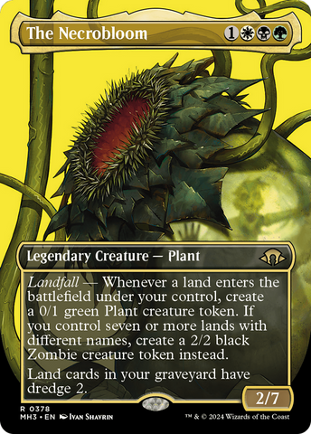 {R} The Necrobloom (Borderless) [Modern Horizons 3][MH3 378]
