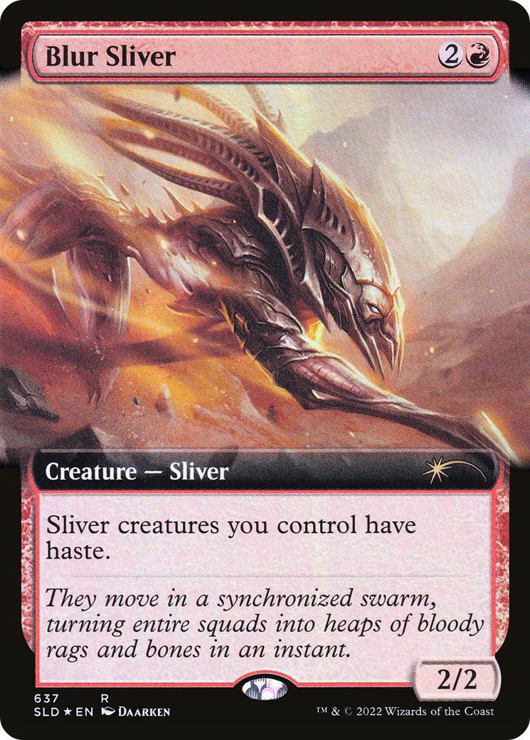 {R} Blur Sliver (Extended Art) [Secret Lair Drop Promos][SLD 637]