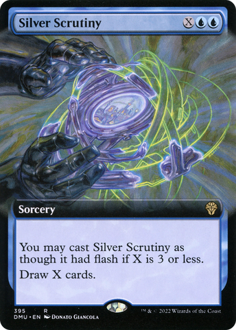 {R} Silver Scrutiny (Extended Art) [Dominaria United][DMU 395]