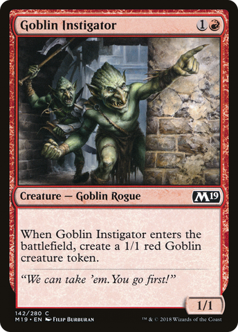 {C} Goblin Instigator [Core Set 2019][M19 142]