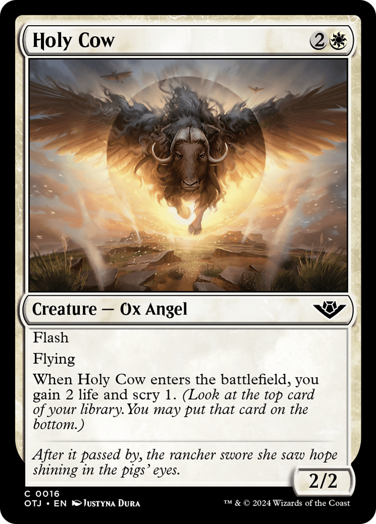 {@C} Holy Cow [Outlaws of Thunder Junction][OTJ 016]