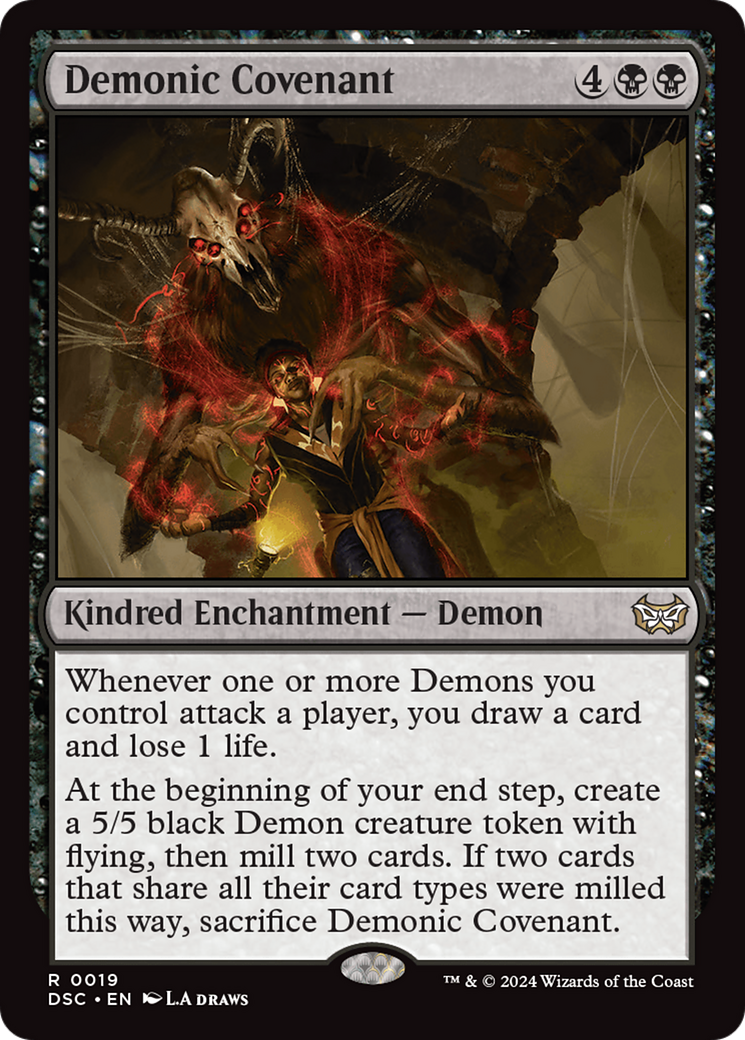 {R} Demonic Covenant [Duskmourn: House of Horror Commander][DSC 019]