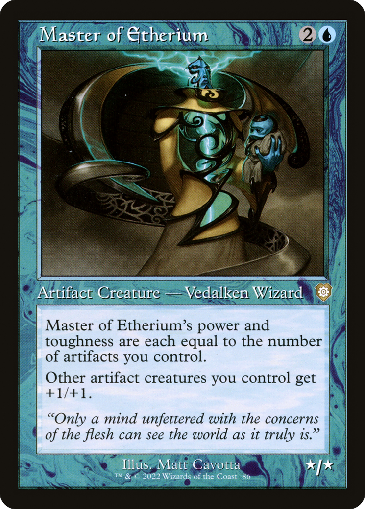 {R} Master of Etherium (Retro) [The Brothers' War Commander][BRC 086] - Misty Mountain Games